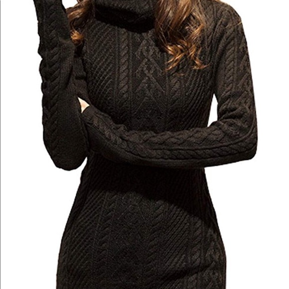 turtleneck tunic sweater